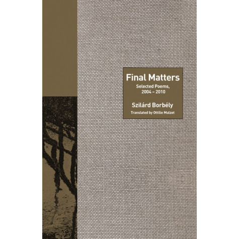 Final Matters: Selected Poems, 2004-2010